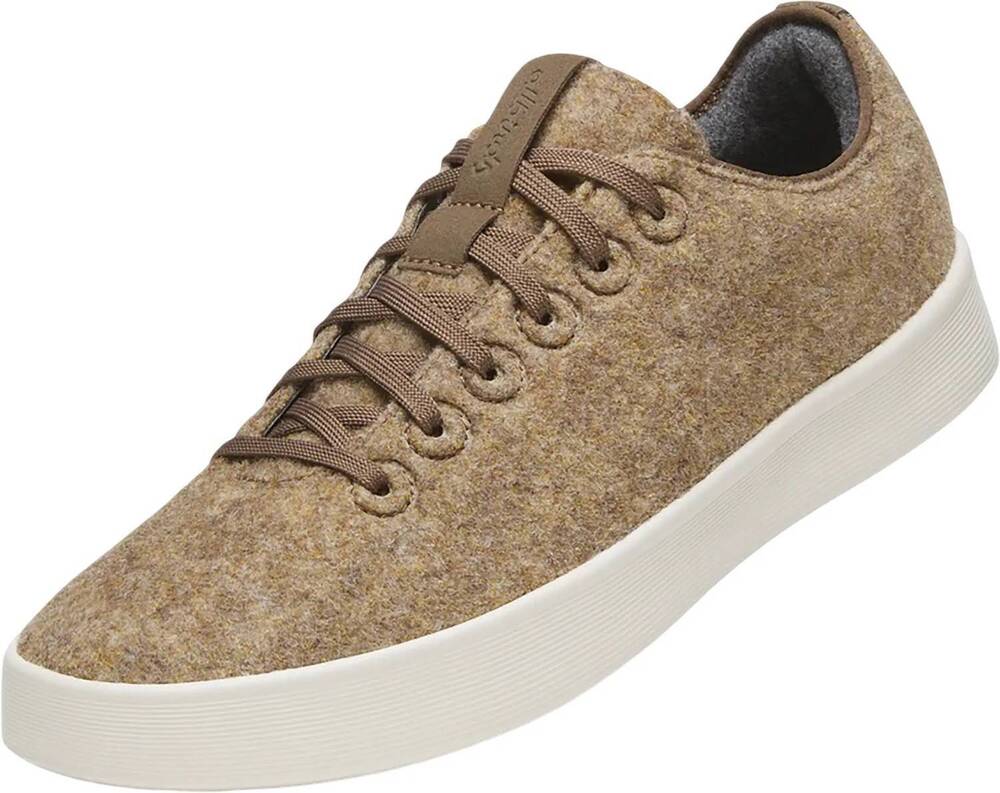 NEW ALLBIRDS men's wool cruiser shoe in dark camel
